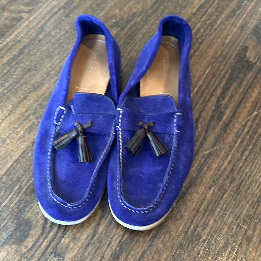 Tom Ford purple suede loafers